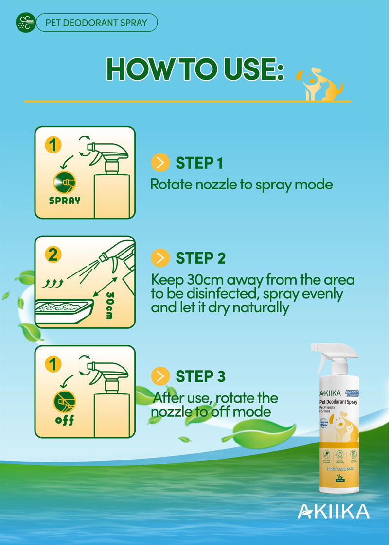 AKIIKA Pet Deodorant Spray 500ml